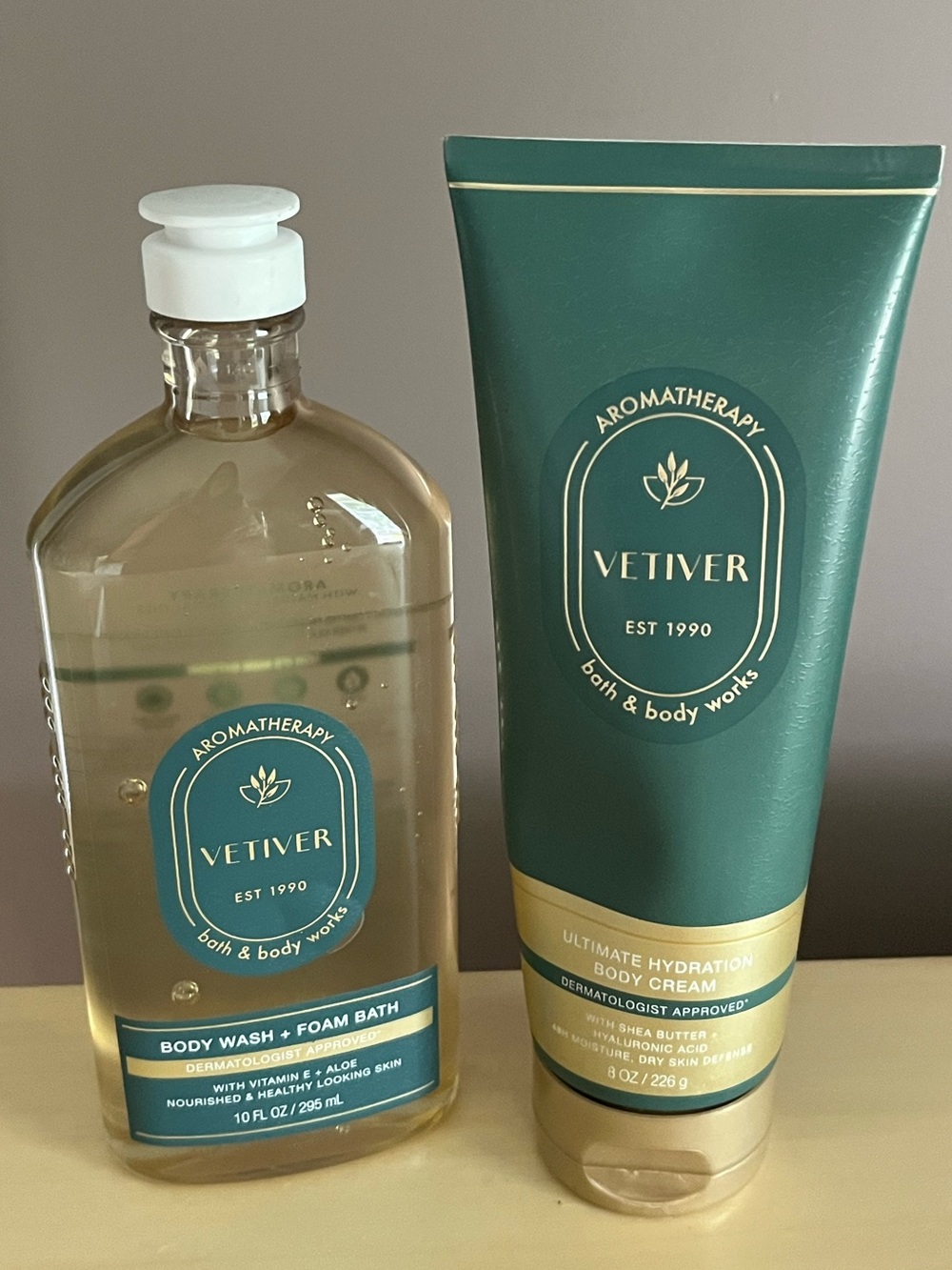 Bath & Body Works Aromatherapy Vetiver Body Wash/Foam Bath & Body Cream New